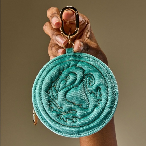 Bath and Body Works Disney Mulan Teal Dragon Velvet Pouch - Picture 14 of 17